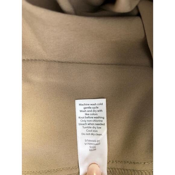 Athleta Go Fat Travel Pants Drawstring Waist Khaki Size 4 Outdoor Hiking Travel - Picture 8 of 12
